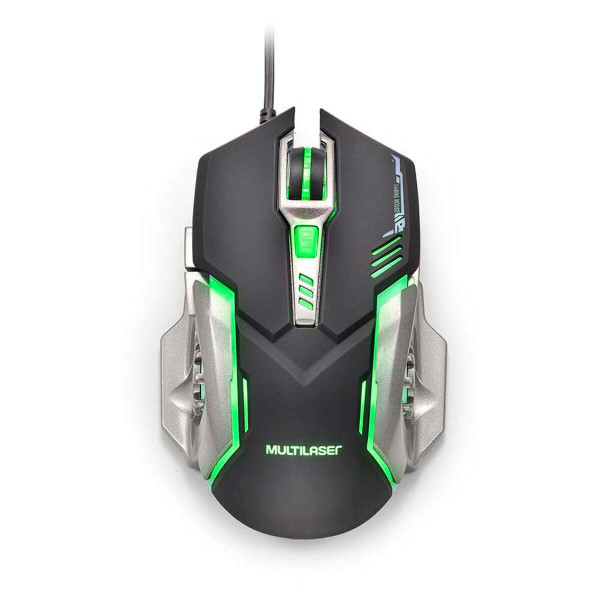 Mouse Gamer 2400 Pi Preto E Grafite Mo269